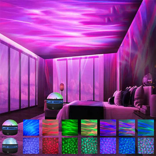 Noorderlicht lamp projecteert adembenemende aurora-effecten.