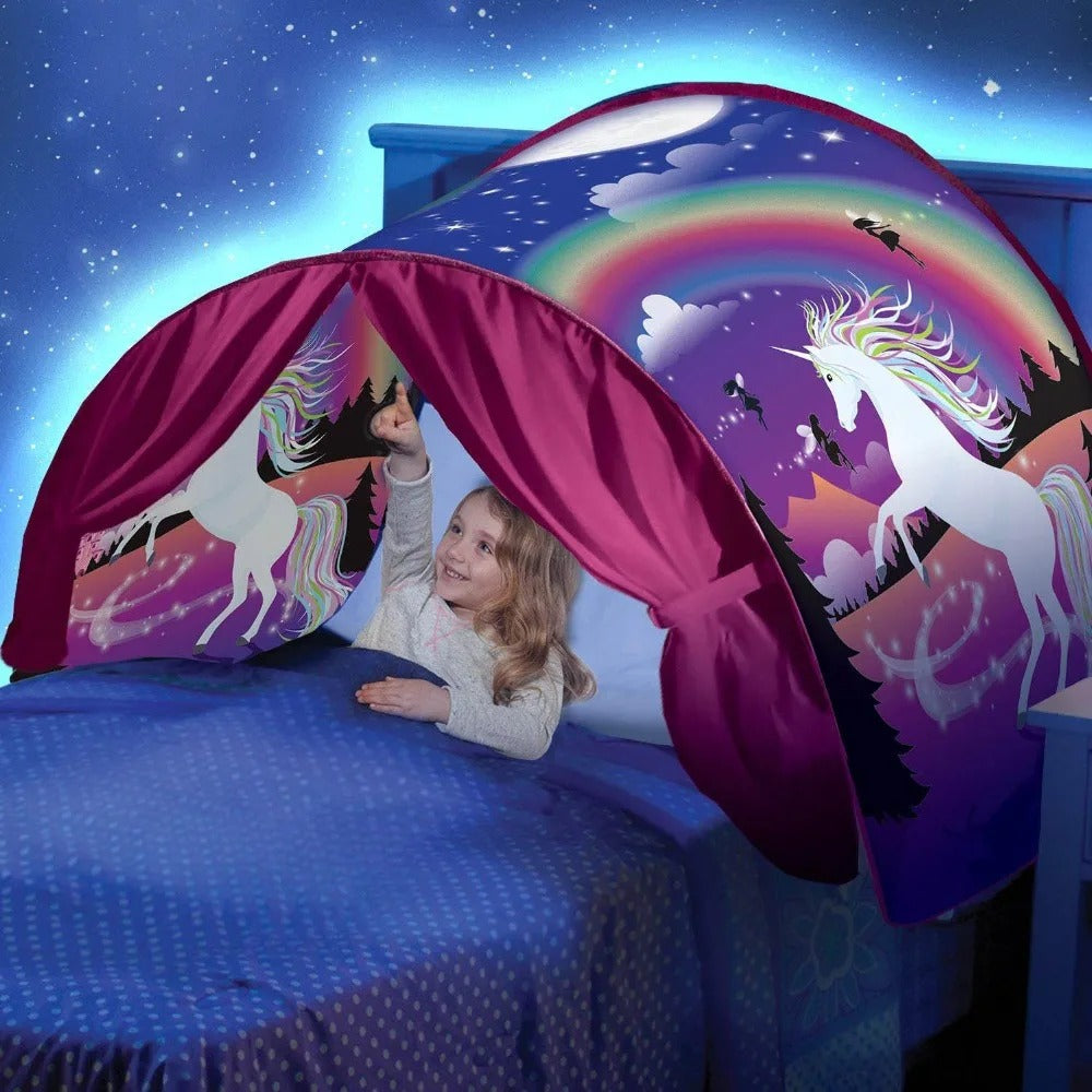 Magische SleepyStar kinderbedtent voor veilige droomavonturen. Bevordert slaapcomfort en nachtrust in de kinderkamer.
