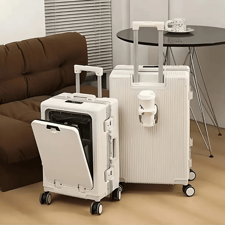 Duurzame Manhattan Pro harde koffer zonder rits, lichtgewicht en veilig voor al je handbagage reizen.