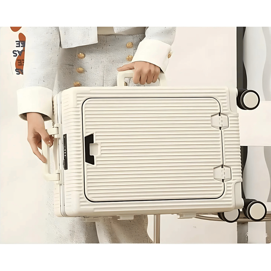 Manhattan Pro handbagage voor zakenreizen: compact, lichtgewicht, met USB-poort en handige telefoonhouder.