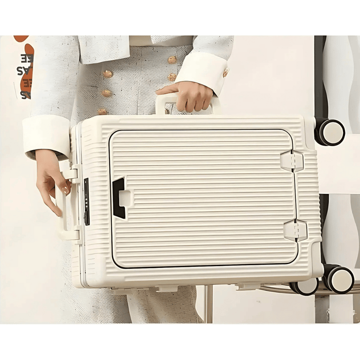Manhattan Pro handbagage voor zakenreizen: compact, lichtgewicht, met USB-poort en handige telefoonhouder.