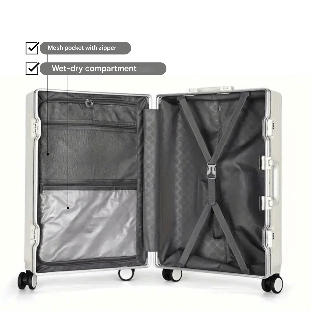 Lichtgewicht en duurzame harde Manhattan Pro koffer, perfect voor zorgeloos reizen met je handbagage.