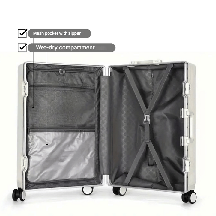 Lichtgewicht en duurzame harde Manhattan Pro koffer, perfect voor zorgeloos reizen met je handbagage.