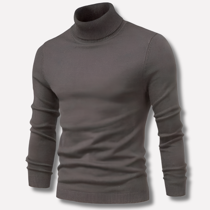 Stijlvolle heren coltrui van zuivere scheerwol, perfect voor een elegante en warme winterlook.