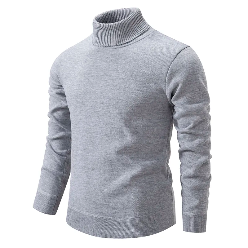Hoogwaardige heren coltrui van 100% scheerwol, voor superieure warmte, comfort en duurzaamheid.