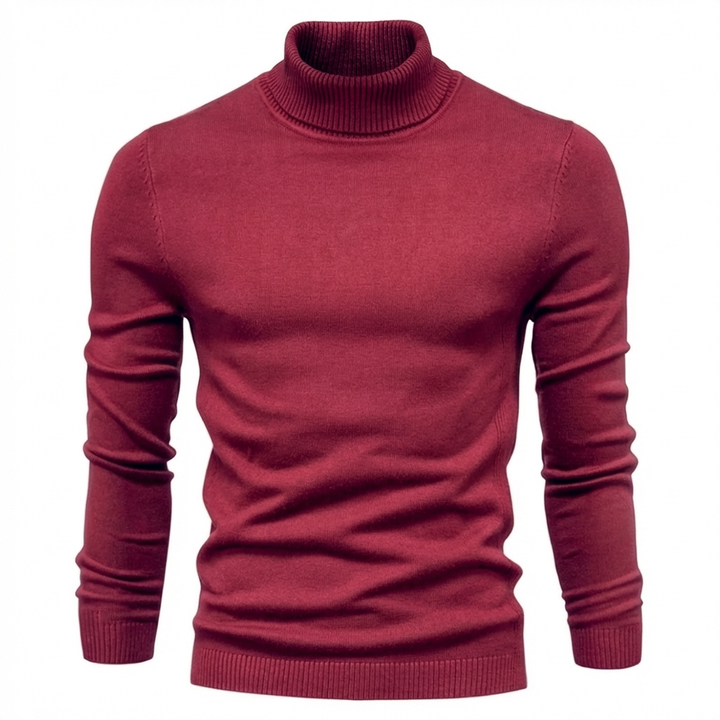 Moderne heren coltrui van premium scheerwol. Biedt ultieme warmte en elegantie voor winterdagen.