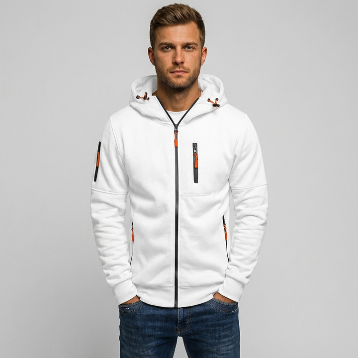 Mannen hoodie met capuchon in een stijlvolle kleur, perfect voor dagelijks casual comfort.