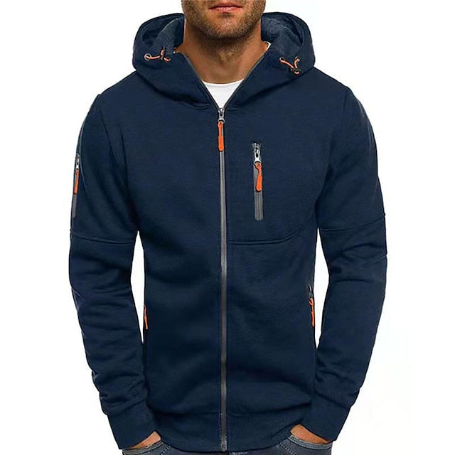 Veelzijdige heren hoodie met capuchon, perfect als bovenkleding of casual laag voor mannen.