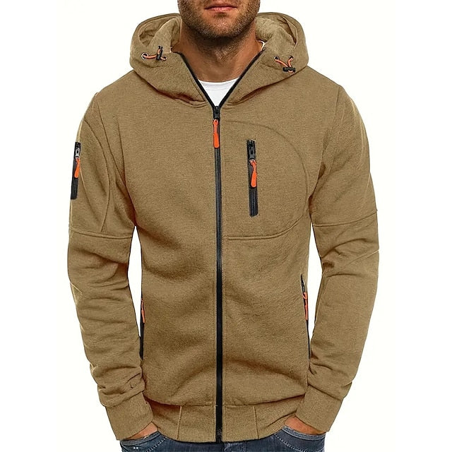 Comfortabel vest met capuchon voor heren, een stijlvolle toevoeging aan elke mannen garderobe.
