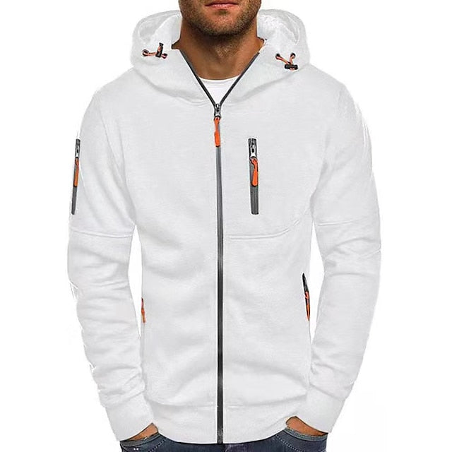 Stijlvolle mannen hoodie met capuchon, ideaal voor een casual, moderne look en heren mode.