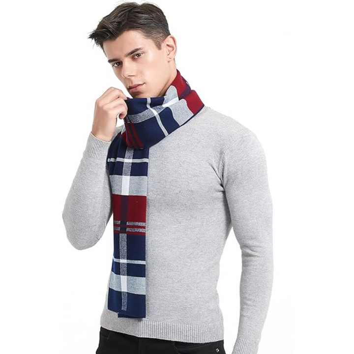Luxe heren kasjmier sjaal, Ryan, zachtheid en stijl voor de moderne man in de winter.