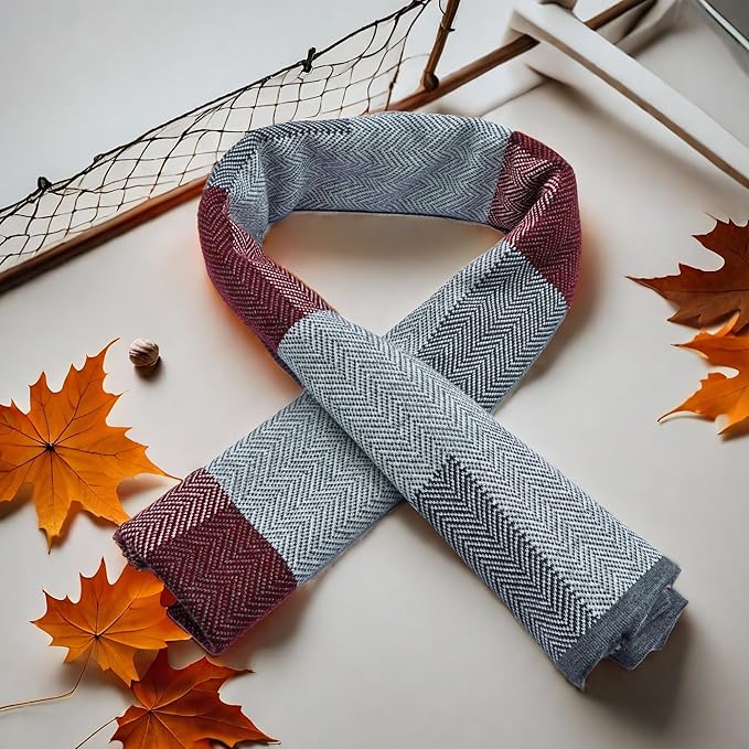 Zachte en luxe kasjmier sjaal voor mannen, ideaal als winter accessoire, Ryan model.