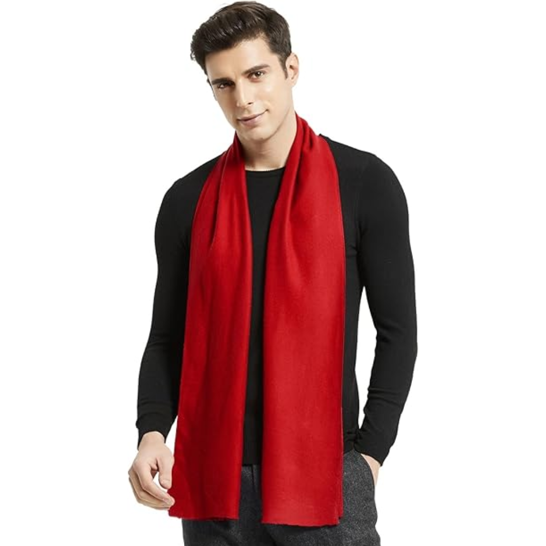 Luxe wintersjaal kasjmier, voor mannen, accessoire dat warmte en elegantie combineert.