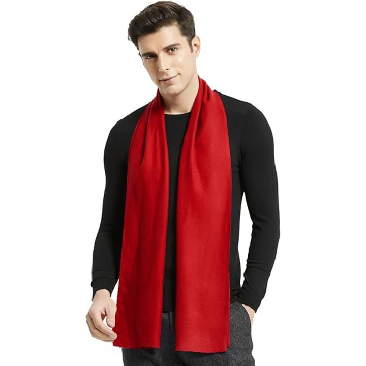 Luxe wintersjaal kasjmier, voor mannen, accessoire dat warmte en elegantie combineert.