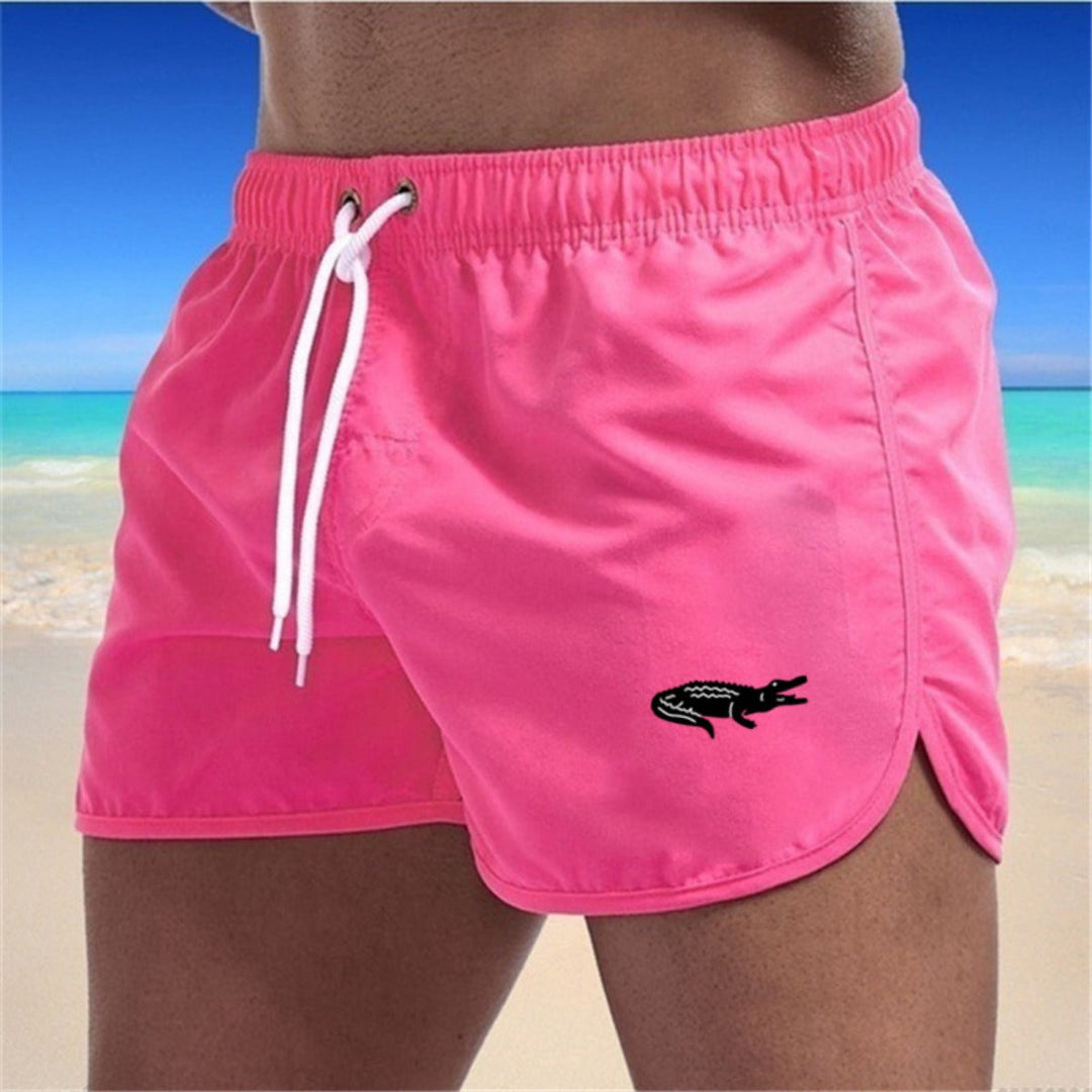 Dames multikleurige sportshorts voor strandactiviteiten, gemaakt van lichte, elastische stoffen met een veelzijdig, opvallend design.