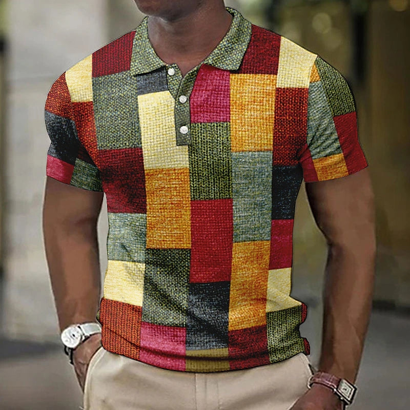 Heren poloshirt in meerdere kleuren, met korte mouwen, gemaakt van 100% katoen, in modieuze regular fit met ademend materiaal.