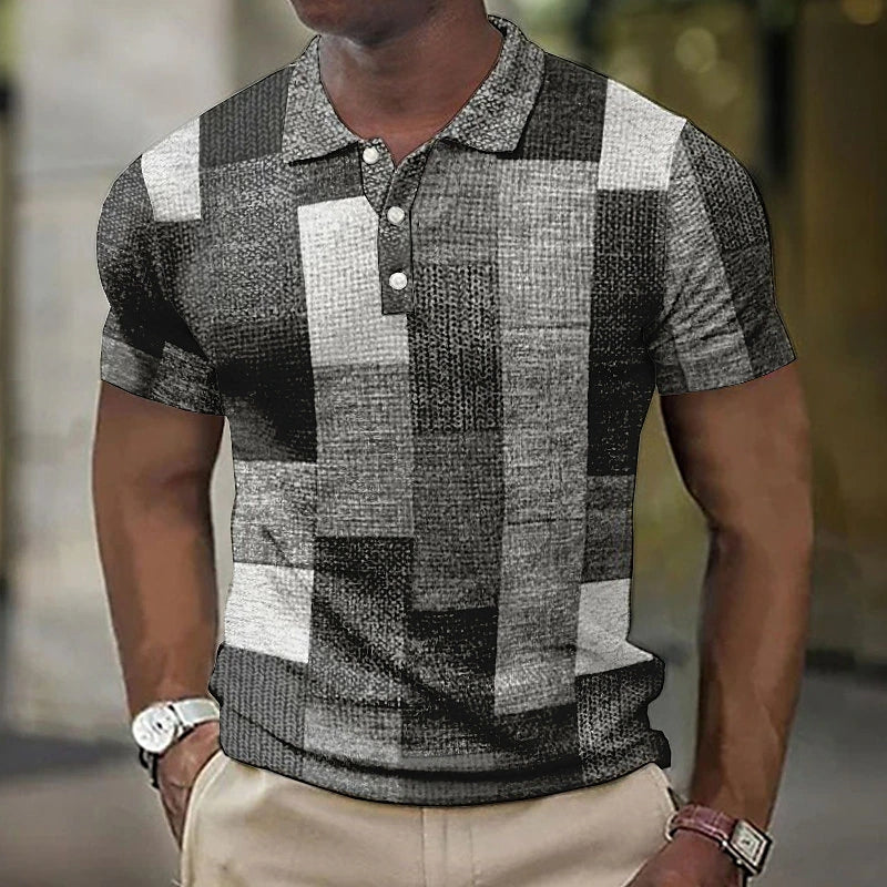 Heren poloshirt in meerdere kleuren, met korte mouwen, gemaakt van 100% katoen, in modieuze regular fit met ademend materiaal.