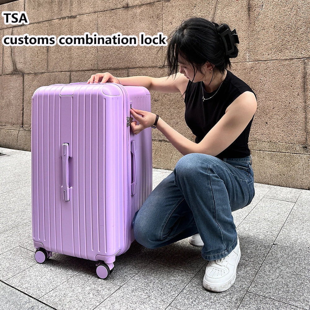 Milano Voyager hardschalen koffer met geïntegreerd TSA-slot, veilige reisbagage.