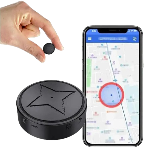 Mini GPS tracker met microfoon voor real-time voertuig tracking en uitgebreide beveiliging.