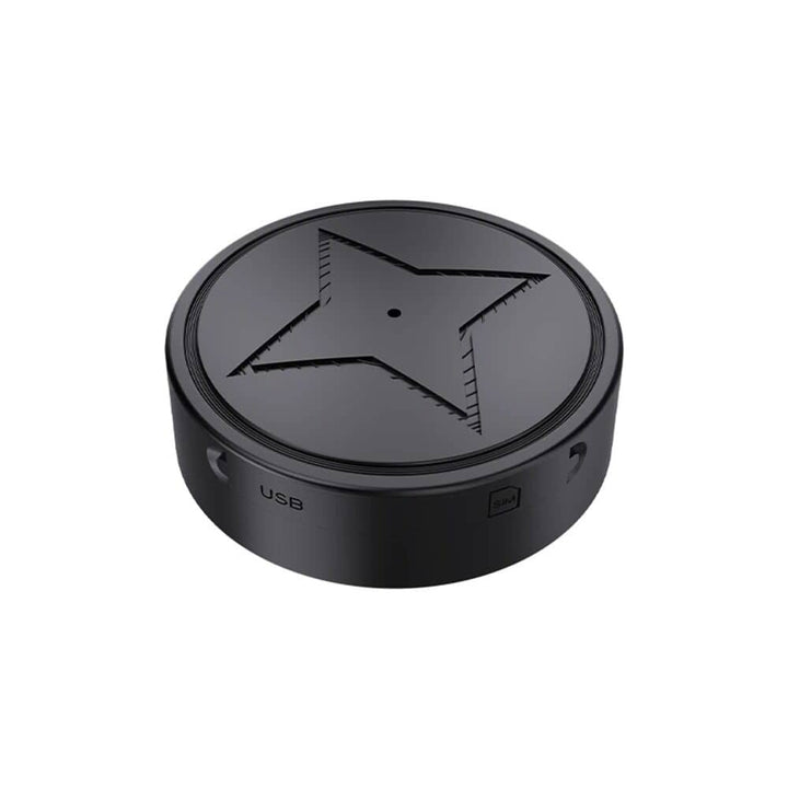 Detail van mini GPS tracker met audiotracking functie voor enhanced beveiliging en monitoring.