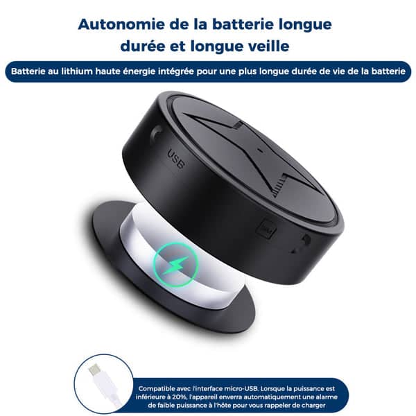 Mini GPS tracker toont led-indicatoren, voor betrouwbare werking en real-time volgen van objecten.
