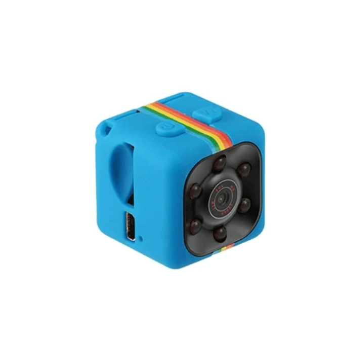 Compacte mini bewakingscamera met 1080p HD en nachtzicht voor discrete opnames overdag en 's nachts.