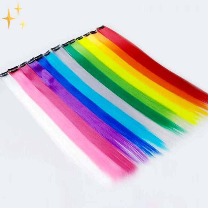 Unisex Regenboog Clip-in Haarverlengingen