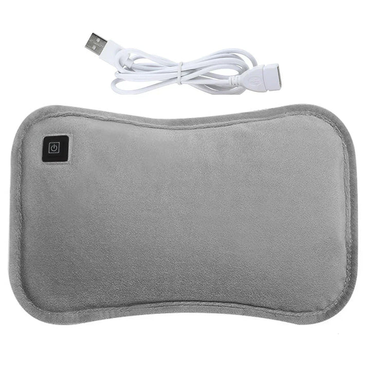 Draagbaar USB-verwarmingskussen 30x20 cm, zacht materiaal, USB-aansluiting, ideaal voor warmte onderweg en ontspanning op koude dagen