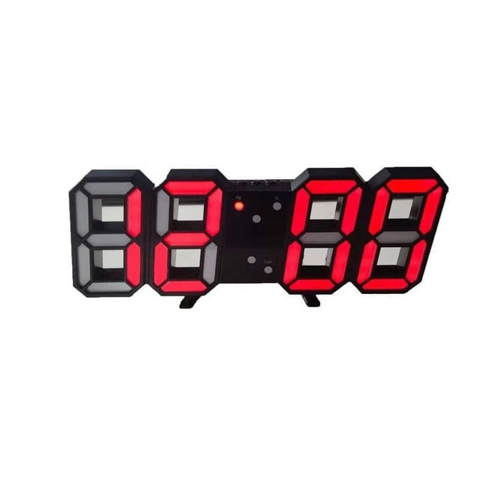 Moderne 3D LED wandklok, dimbaar, minimalistisch design, veelzijdig voor woonkamer, kantoor en slaapkamer