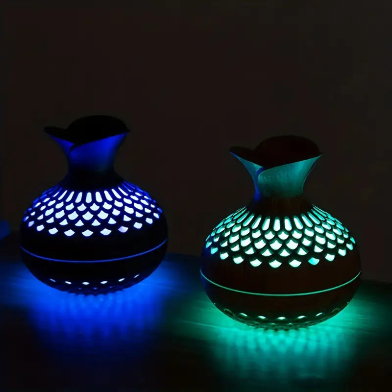 Woondecoratie AromaBloom, sfeervolle diffuser met licht, perfect cadeau voor ontspanning en aromatherapie.