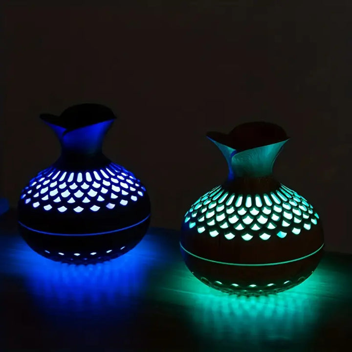 Woondecoratie AromaBloom, sfeervolle diffuser met licht, perfect cadeau voor ontspanning en aromatherapie.