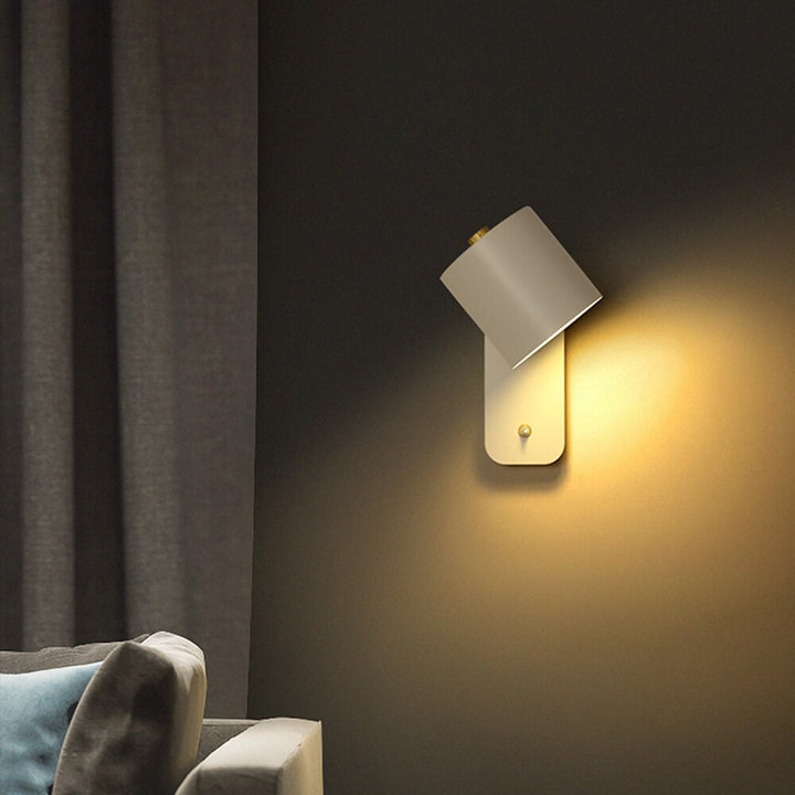 Moderne groene LED wandlamp met schakelaar, elegant design voor stijlvolle binnenverlichting