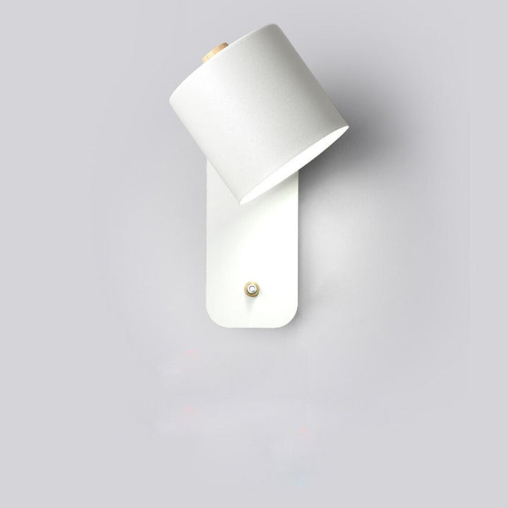Dubbele grijze LED wandlamp, modern design met schakelaar