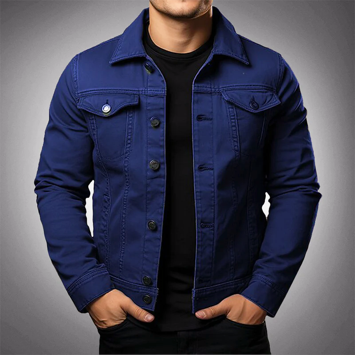 Stijlvol, veelzijdig heren spijkerjack in blauw denim. Ideaal voor elke gelegenheid en alle weersomstandigheden.