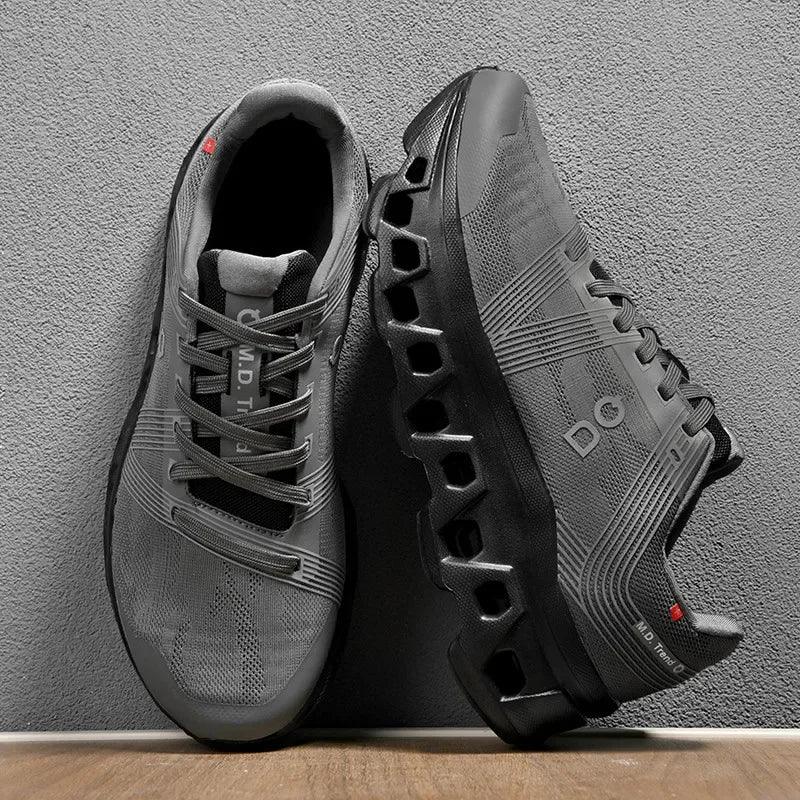 Moderne herensneaker: licht, ademend, stevig met PU-zool. Perfect voor sport en vrije tijd.
