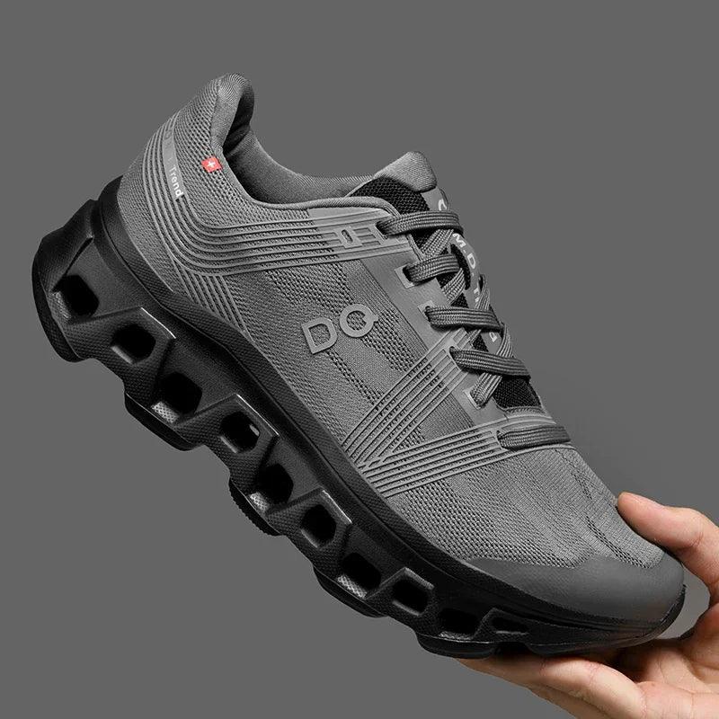 Moderne herensneaker: licht, ademend, stevig met PU-zool. Perfect voor sport en vrije tijd.