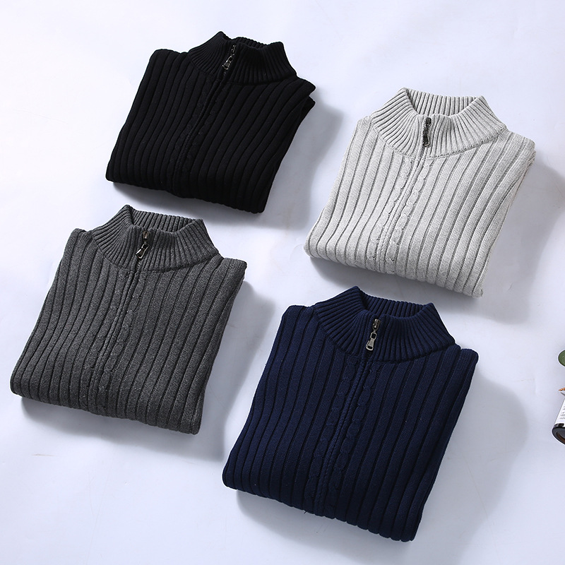 Modern herenvest van katoen, elegant en comfortabel, in klassieke kleuren, vooraanzicht, perfect voor elke gelegenheid.