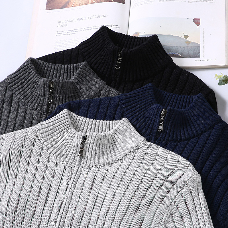 Modern herenvest van katoen, elegant en comfortabel, in klassieke kleuren, vooraanzicht, perfect voor elke gelegenheid.