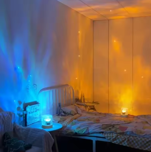 Draadloze LED-sfeerlamp, RGB-kleuren, afstandsbediening, USB-opladen, flexibel design zonder kabel