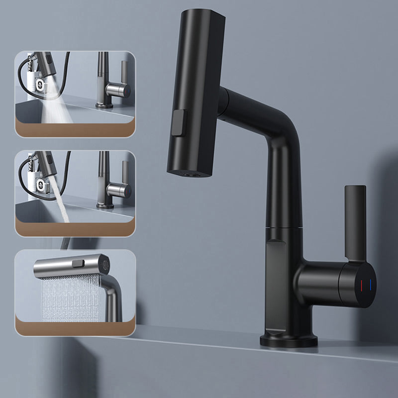 Waterbesparende design keukenkraan met uittrekbare slang, 5 straaltypes en helder temperatuurdisplay. Eenvoudige installatie.