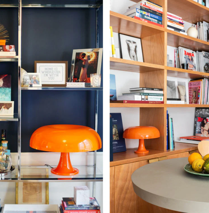 Moderne LED paddenstoel tafellamp, minimalistisch, energiebesparend, ideaal voor woon- en slaapkamer met zacht, warm licht.