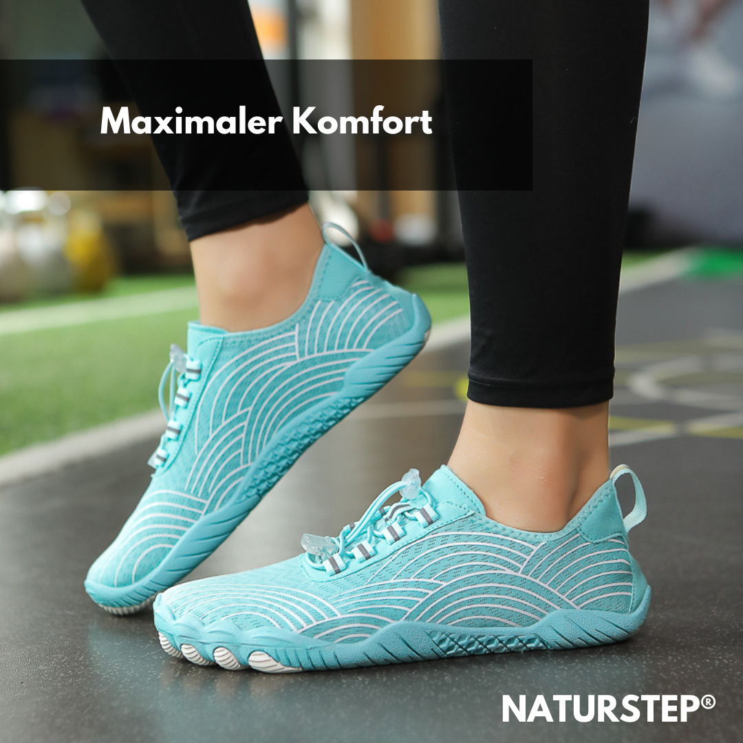 Stijlvolle en ergonomische unisex barefoot schoenen in het wit, zwart, grijs of babyblauw, perfecte pasvorm en comfort