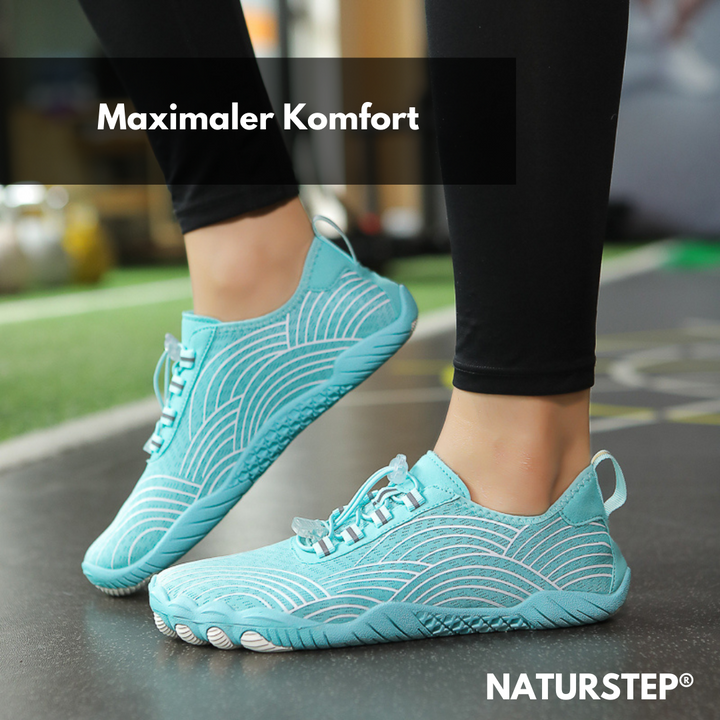 Stijlvolle en ergonomische unisex barefoot schoenen in het wit, zwart, grijs of babyblauw, perfecte pasvorm en comfort