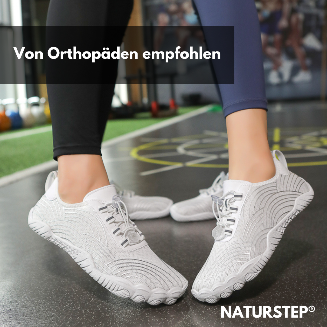 Stijlvolle en ergonomische unisex barefoot schoenen in het wit, zwart, grijs of babyblauw, perfecte pasvorm en comfort