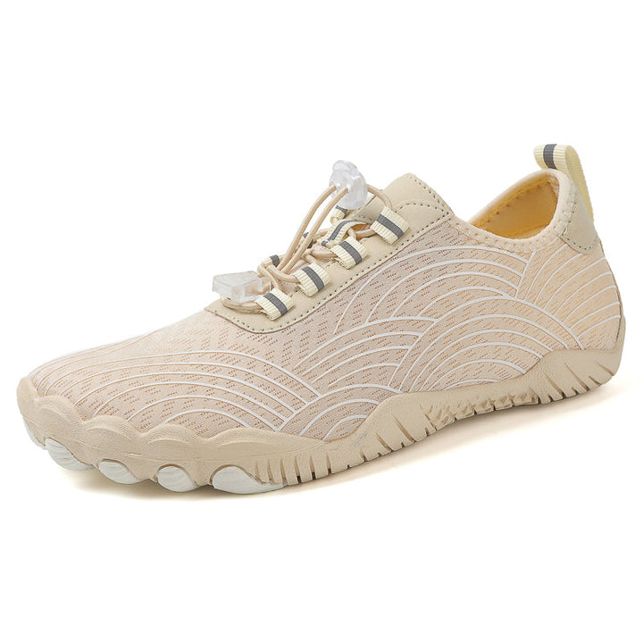 Stijlvolle en ergonomische unisex barefoot schoenen in het wit, zwart, grijs of babyblauw, perfecte pasvorm en comfort