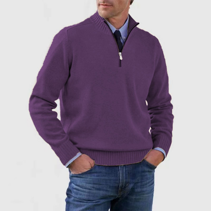 Heren half-zip pullover van hoge kwaliteit, voor langdurig draagplezier.