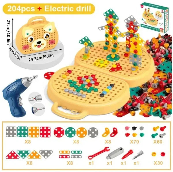 Montessori cadeau voor kinderen: educatieve bouwset, bevordert creativiteit, fijne motoriek & cognitieve ontwikkeling. WonderWerk.
