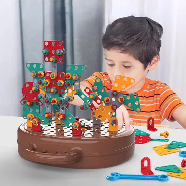 Creatief STEM speelgoed: Montessori bouwset voor kinderen, ontwikkelt motoriek, creativiteit & logisch denken, educatief.