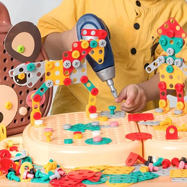 Magische Montessori speelgoedkist: WonderWerk bouwset voor kinderen, ontwikkelt creativiteit, fijne motoriek & leervaardigheden.