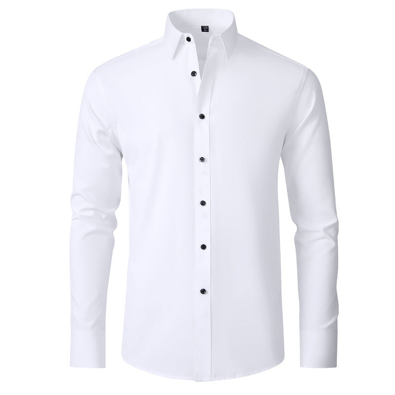 Heren blouse van hoge kwaliteit, anti-kreuk en stretch. Ideaal voor een nette maar comfortabele look.
